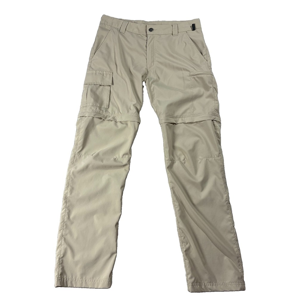 Columbia Lightweight Convertible Cargo Pants Beige Men's 30x32 Gorpcore Utility